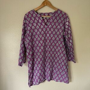 Mahogany Purple Cotton Tunic